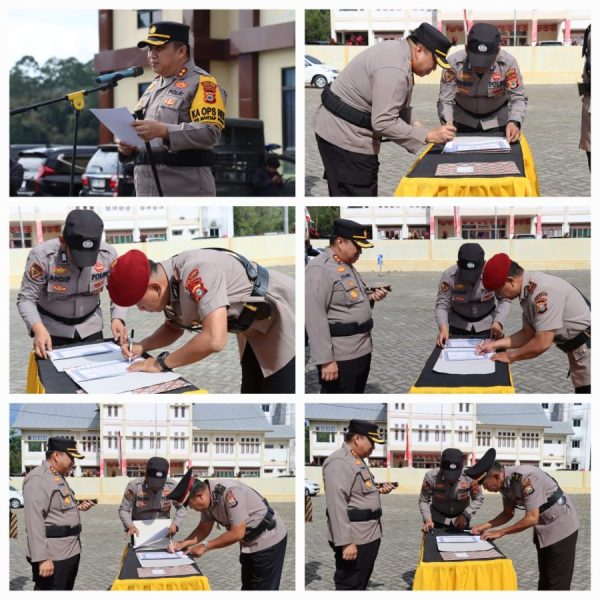 Fokus Sukseskan Pemilukada 2024, Kapolres Toraja Utara Lantik Sejumlah Pejabat di Lingkungan Polres Toraja Utara