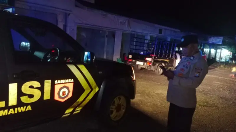 Ciptakan Keamanan Jelang Pilkada 2024, Polsek Maiwa Gencarkan Patroli Blue Light