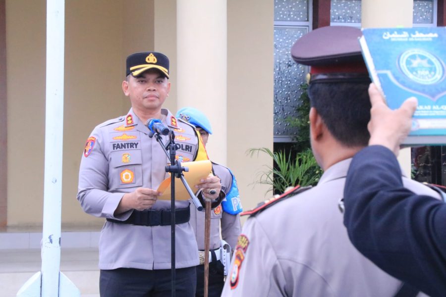 AKBP Fantry Taherong Pimpin Sertijab Kasat Samapta: Amanah Baru untuk AKP Aiyub
