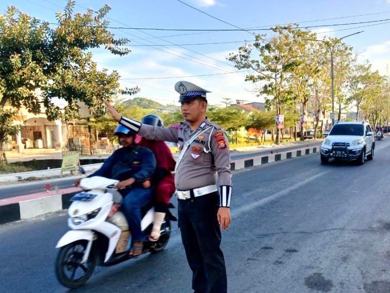 Pengaturan Pagi Sat Lantas Polres Takalar, Wujud Pelayanan Prima Bagi Masyarakat