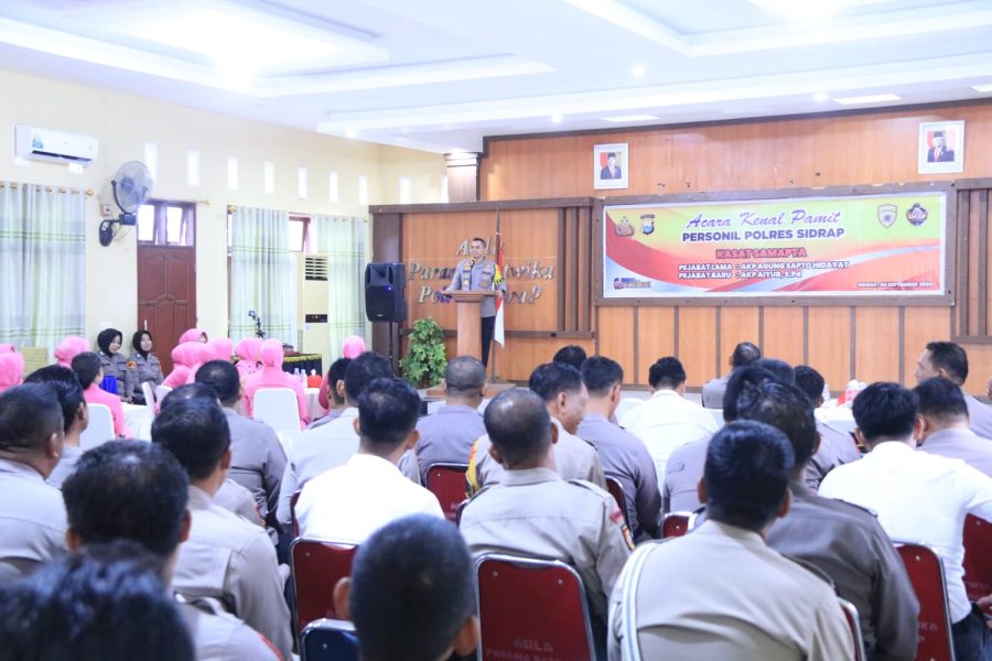Pisah Sambut Kasat Samapta Polres Sidrap: AKP Aiyub Resmi Gantikan AKP Agung