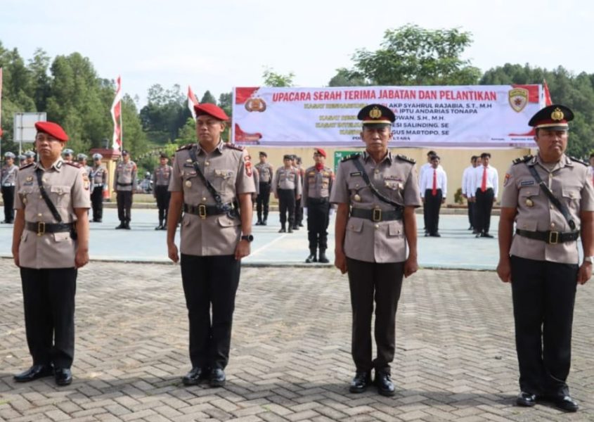 Fokus Sukseskan Pemilukada 2024, Kapolres Toraja Utara Lantik Sejumlah Pejabat di Lingkungan Polres Toraja Utara
