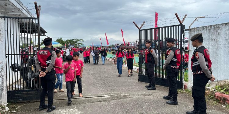 Polres Tator Kerahkan Personil Amankan Perayaan HUT SMGT Ke-70