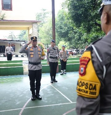 Kapolda Sulsel Pimpin Apel Gelar Pasukan Operasi Keselamatan Pallawa 2025