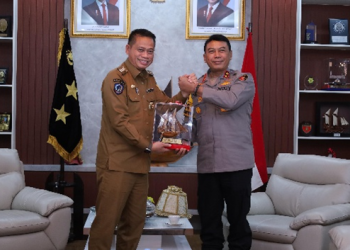 Silaturahmi Pj. Gubernur Sulsel Bapak Prof. Dr. Ir. Fadjry Djufry., M.Si dengan Kapolda Sulsel Bahas Ketahanan Pangan