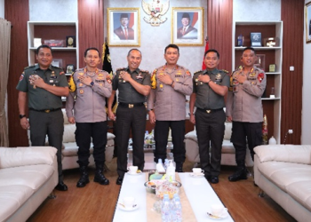 Kapolda Sulsel Terima Silaturahmi Pangdam XIV/Hasanuddin, Perkuat Sinergitas TNI-Polri