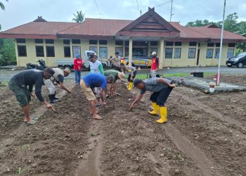 Polsek Libureng manfaatkan halaman Mako Dukung Ketahanan Pangan nasional