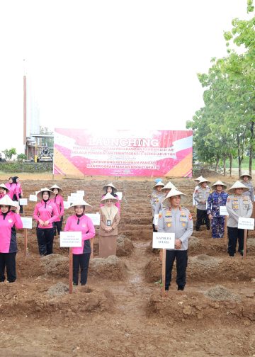 Dukung Ketahanan Pangan, Polda Sulsel Ikuti Launching Penguatan Program Pekarangan Pangan Lestari