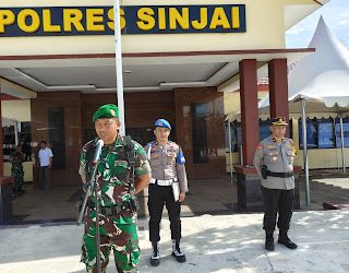 Perkuat Sinergitas, Polres Sinjai dan Kodim 1424 Sinjai Gelar Apel Bersama