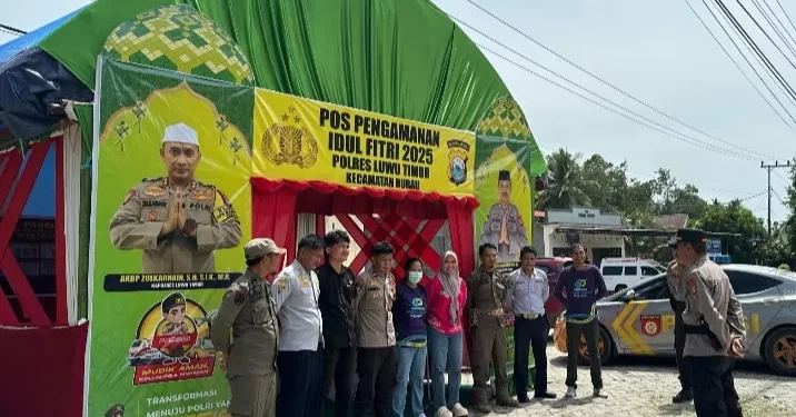 Selain Pengamanan Lebaran Polres Luwu Timur Dirikan Pos Pengamanan Destinasi Wisata