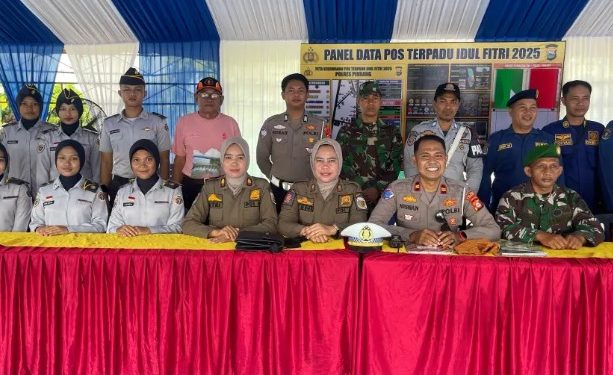 Pos Terpadu Ops Ketupat 2025 Polres Pinrang Laksanakan Pengamanan dan Pengaturan Lalu Lintas