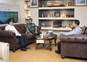 Kapolda Sulsel Terima Silaturahmi Kasdam XIV/Hasanuddin dan Kabinda Sulsel