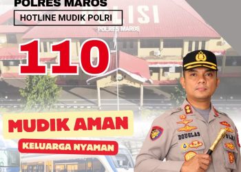 Permudah Masyarakat Mengadu Selama Mudik, Kapolres Maros Perkenalkan Hotline 110