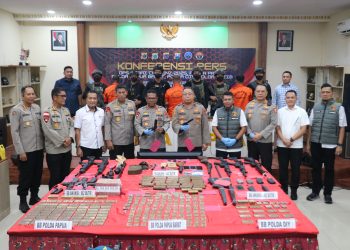Satgas Ops Damai Cartenz Gagalkan Jaringan Penyuplai Senpi dan Ribuan Amunisi ke KKB Lintas Provinsi