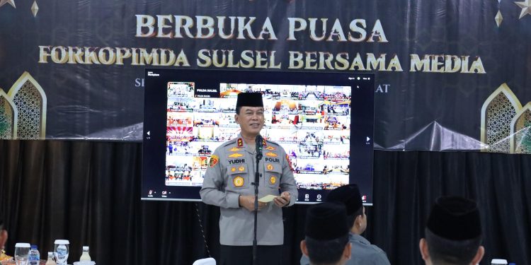 Buka Puasa Bersama Media, Kapolda Sulsel Tekankan Sinergi Demi Kamtibmas Kondusif