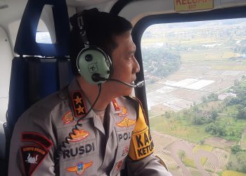 Kapolda Sulsel Patroli Udara Pantau Arus Mudik Lebaran 2025