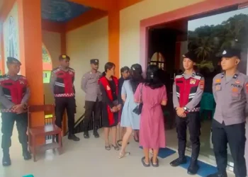 Polres Enrekang Siagakan Personel, Amankan Ibadah Jumat Agung Di Gereja Imanuel