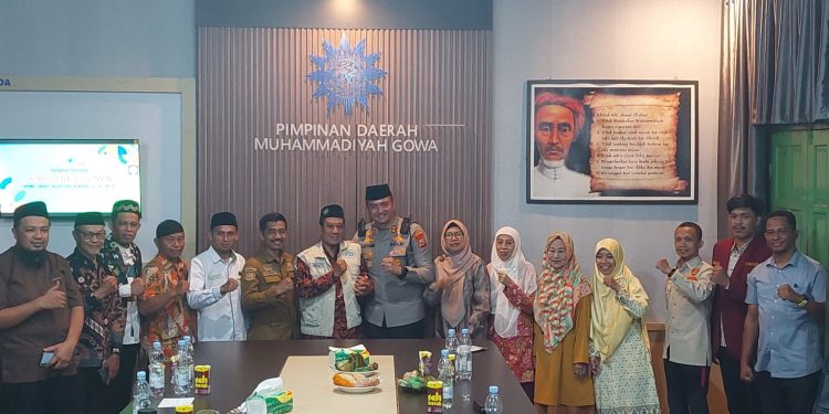 Kapolres Gowa Silaturahmi Dengan Pengurus Muhammadiyah Gowa