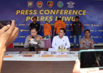 Polres Luwu Gelar Press Conference Kasus Penipuan Seleksi Penerimaan Anggota Polri