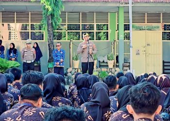 Kapolres Parepare Sosialisasi Pencegahan Kenakalan Remaja dan Budaya Tertib Berlalulintas di SMAN 1 Parepare
