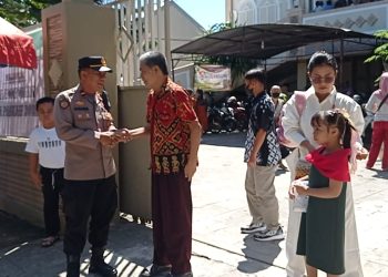 Polsek KPN Polres Parepare Libatkan 27 Personil, Amankan Ibadah Hari Paskah di 3 Gereja