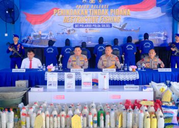 Ditpolairud Polda Sulsel Mengungkap Kasus Penangkapan Ikan Dengan Cara Merusak atau Destructive Fishing