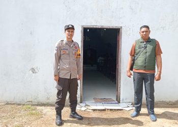 Polsek Patampanua Amankan Ibadah Gereja Toraja di Desa Padangloang