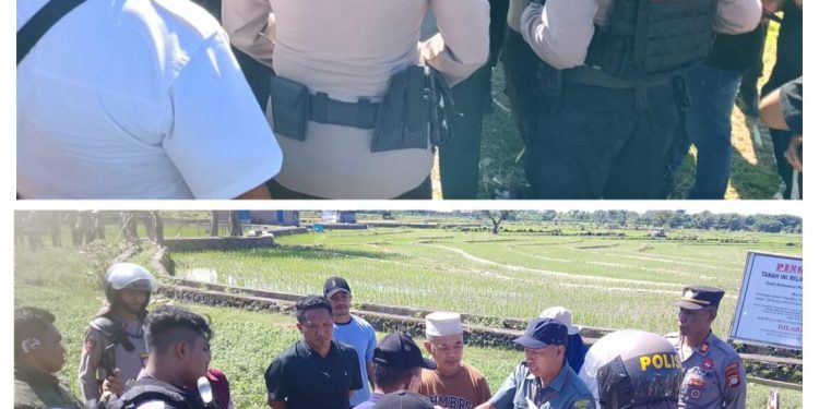 Polres Bantaeng Turunkan Ratusan Personel Pengamanan Proses Eksekusi Lahan di Desa Nipa – Nipa