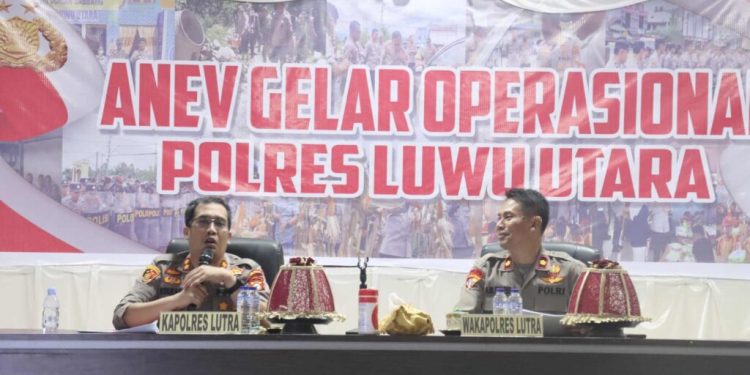 Pimpin Anev, Kapolres Luwu Utara Tekankan Kedekatan Personel dengan Masyarakat