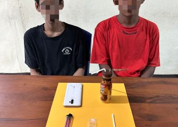 Satresnarkoba Polres Palopo berhasil mengamankan dua pria terduga pelaku penyalahgunaan narkotika jenis shabu
