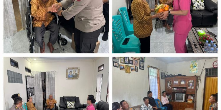 Pererat Silaturahmi, Kapolres Toraja Utara Gelar Anjangsana Kunjungi Purnawirawan dan Warakawuri Jelang Hari Bhayangkara ke 79