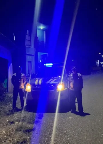 Polsek Curio Gelar Patroli Blue Light Di Sekitar Wilayahnya Guna Antisipasi Gangguan Kamtibmas