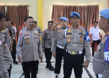 Subbid Provos Bid Propam Polda Sulsel Cek Sikap Tampang, Test Urine dan Senpi Personel Polres Bantaeng