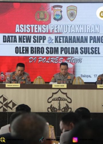 SDM Polda Sulsel Gerakkan Ketahanan Pangan : Karo SDM Pastikan 219 Hektare Lahan di Luwu Tidak Lagi Tidur