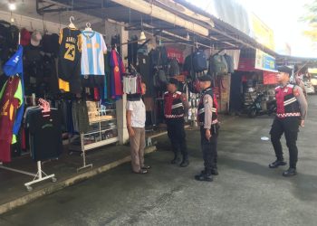 Ciptakan Keamanan Pasar, Sat Samapta Polres Maros Laksanakan Patroli Perintis Presisi di Pasar Rakyat Batangase
