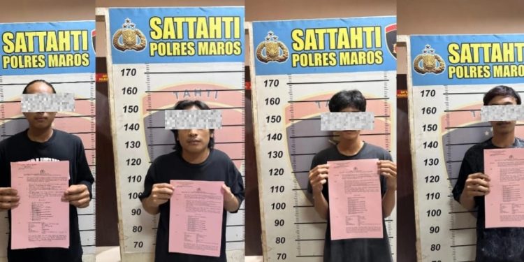 Polres Maros Tetapkan Empat Tersangka Pelaku Penyerangan Pondok Pesantren