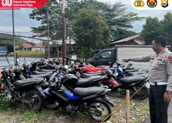 Satlantas Polres Luwu Amankan 25 Motor Pelaku Balap Liar di Jalur Dua Lapangan Andi Djemma