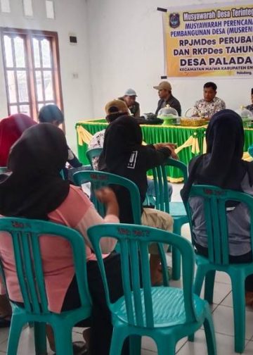 Wujudkan Transparansi Pembangunan, Bhabinkamtibmas Desa Paladang Ikut Kawal Musrembang RPJMDes Perubahan