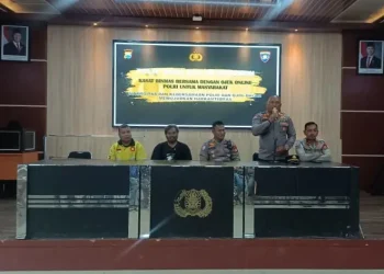 Membangun Sinergitas dan Kebersamaan, Kasat Binmas Polres Enrekang Gelar Tatap Muka dengan Ojek Online