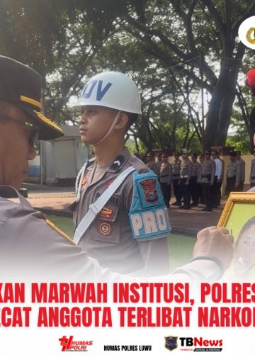 Tegakkan Marwah Institusi, Polres Luwu Pecat Anggota Terlibat Narkoba