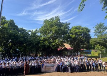 Sat Lantas Polres Parepare Kampanyekan Stop Pelanggaran, Patuhi Aturan Berlalu Lintas di Hadapan Ratusan Pelajar