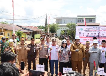Kapolres Maros Dampingi Menteri Desa dan PDT RI pada Peletakan Batu Pertama Koperasi Merah Putih di Mandai